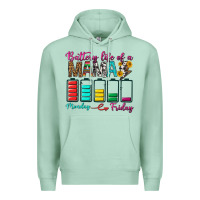 Seafoam Battery Life Of A Mama Premium Hoodie - BundleAndBundleShop
