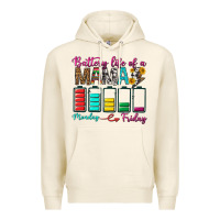 Tofu Battery Life Of A Mama Premium Hoodie - BundleAndBundleShop