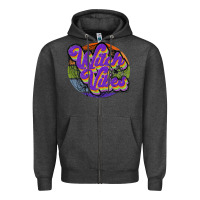 Charcoal Heather witch vibes Zipper Hoodie - JahusDesignShop