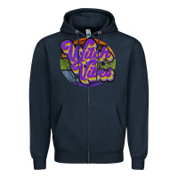 Navy witch vibes Zipper Hoodie - JahusDesignShop