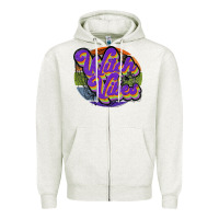 Oatmeal Heather witch vibes Zipper Hoodie - JahusDesignShop