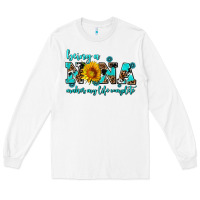 White being a nana makes my life complete Long Sleeve Tee - AdoDesignShop