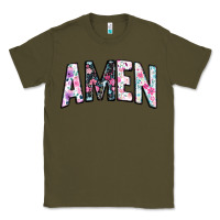 Army Green amen Classic Tee - JahusDesignShop
