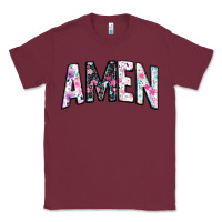 Burgundy amen Classic Tee - JahusDesignShop