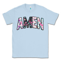 Dusty Blue amen Classic Tee - JahusDesignShop
