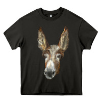 Asphalt american mammoth jackstock donkey  face Heavy Core Tee - LillyAllenDesigns