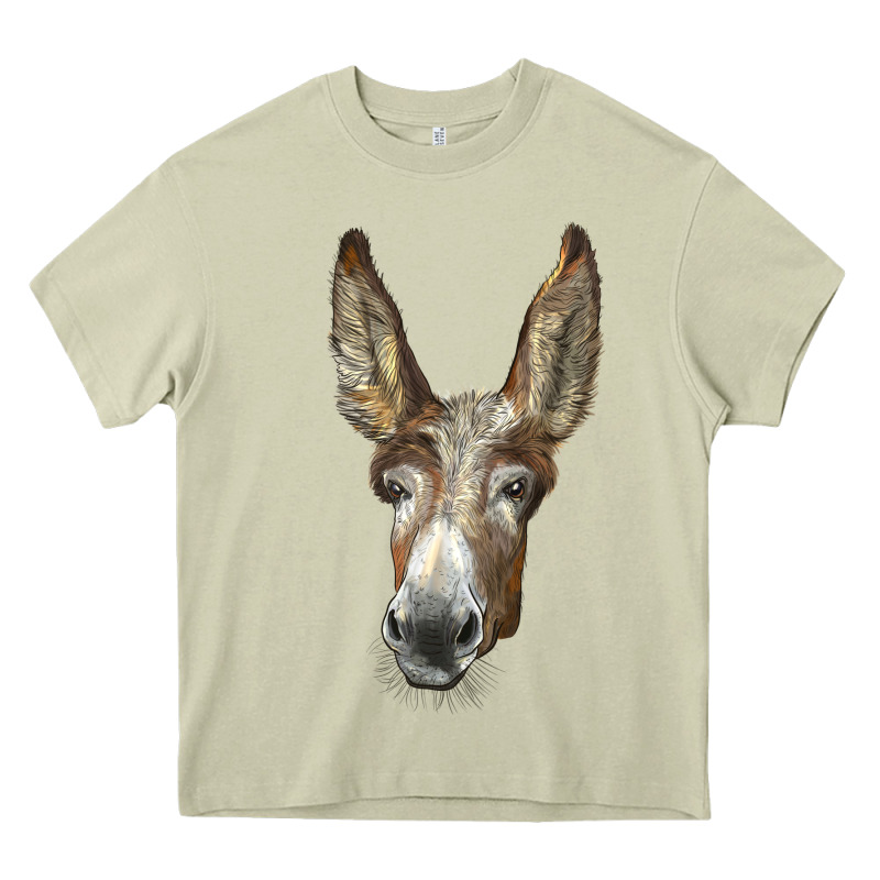 American Mammoth Jackstock Donkey  Face Heavy Core Tee by LillyAllenDesigns | Teevron