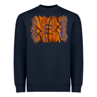 Navy basketball brushstroke Heavyweight Sweatshirt - Zillion Design Studio