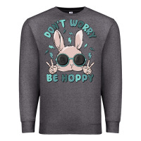 Charcoal Heather don't worry be hoppy Premium Sweatshirt - MaliasSmallBusiness