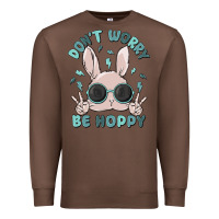 Chestnut don't worry be hoppy Premium Sweatshirt - MaliasSmallBusiness
