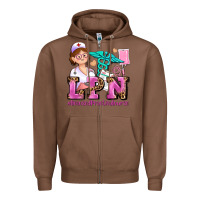 Chestnut lpn licensed practical nurse Zipper Hoodie - AdoDesignShop