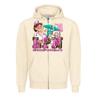 Sandshell lpn licensed practical nurse Zipper Hoodie - AdoDesignShop