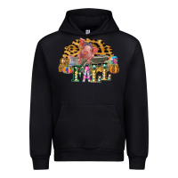 Black Fall Scene Pumpkin Watercolor Pig Wagon Serape Cheetah Urban Hoodie - Bettercallsaul