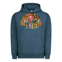 Pigment Midnight Navy Fall Scene Pumpkin Watercolor Pig Wagon Serape Cheetah Urban Hoodie - Bettercallsaul