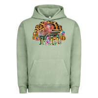 Pigment Oil Green Fall Scene Pumpkin Watercolor Pig Wagon Serape Cheetah Urban Hoodie - Bettercallsaul