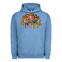 Pigment Pebble Blue Fall Scene Pumpkin Watercolor Pig Wagon Serape Cheetah Urban Hoodie - Bettercallsaul