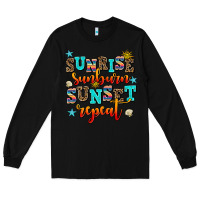 Black sunrise sunburn sunset repeat Long Sleeve Tee - AdoDesignShop