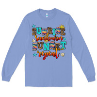Colony Blue sunrise sunburn sunset repeat Long Sleeve Tee - AdoDesignShop