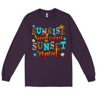 Plum sunrise sunburn sunset repeat Long Sleeve Tee - AdoDesignShop