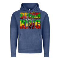 Vintage Denim dream like king with crown Vintage Hoodie - texasbilliewilder