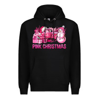 Black Pink Christmas Truck Premium Hoodie - BundleAndBundleShop