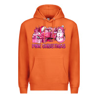 Carrot Pink Christmas Truck Premium Hoodie - BundleAndBundleShop