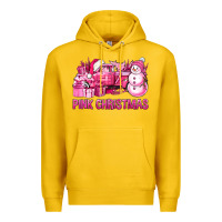 Lemon Pink Christmas Truck Premium Hoodie - BundleAndBundleShop