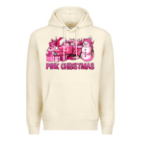 Sandshell Pink Christmas Truck Premium Hoodie - BundleAndBundleShop
