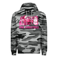 Slate Camo Pink Christmas Truck Premium Hoodie - BundleAndBundleShop