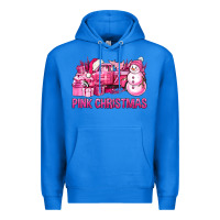 True Royal Pink Christmas Truck Premium Hoodie - BundleAndBundleShop