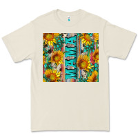 Mama Wıth Sunflowers And Gemstone Premium Tee | Teevron