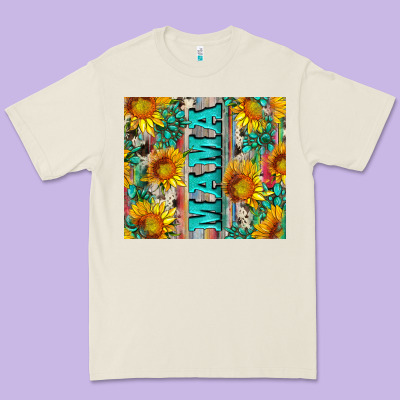 Mama Wıth Sunflowers And Gemstone Premium Tee Designed By Artiststas