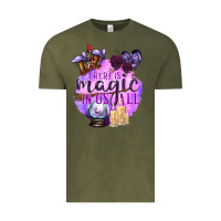 Vintage Olive There Is Magic In Us All Vintage Tee - texasbilliewilder