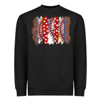 Black baseball brushstroke Heavyweight Sweatshirt - Zillion Design Studio