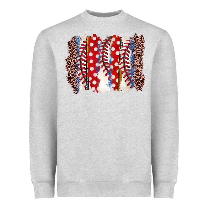 Baseball Brushstroke Heavyweight Sweatshirt by Zillion Design Studio | Teevron