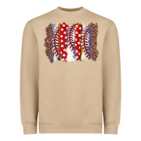 Mushroom baseball brushstroke Heavyweight Sweatshirt - Zillion Design Studio