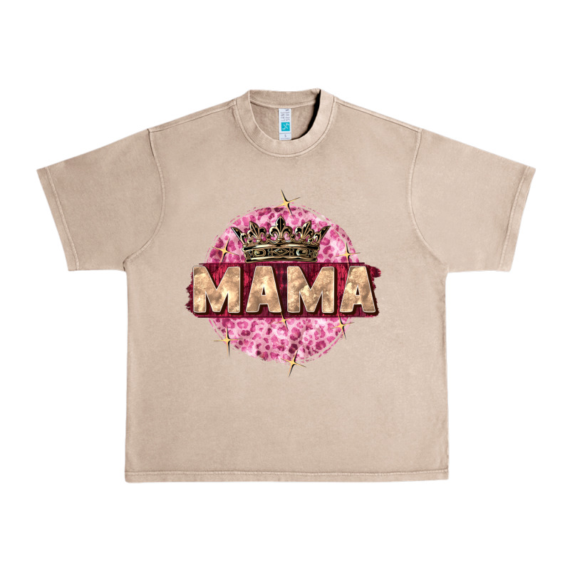 Mama With Round Leopard Urban Heavy Tee by Zillion Design Studio | Teevron