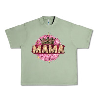 Oil Green mama with round leopard Urban Heavy Tee - Zillion Design Studio