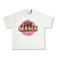Pistachio mama with round leopard Urban Heavy Tee - Zillion Design Studio