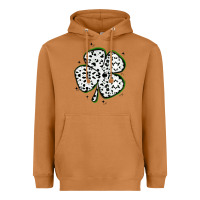 Meerkat four leaf clover dalmatian print grunge Heavyweight Hoodie - MaliasSmallBusiness