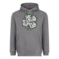 Storm four leaf clover dalmatian print grunge Heavyweight Hoodie - MaliasSmallBusiness