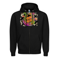 Black halloween horseshoe Zipper Hoodie - JahusDesignShop