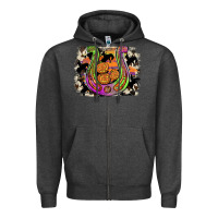 Charcoal Heather halloween horseshoe Zipper Hoodie - JahusDesignShop