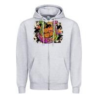 Heather Grey halloween horseshoe Zipper Hoodie - JahusDesignShop