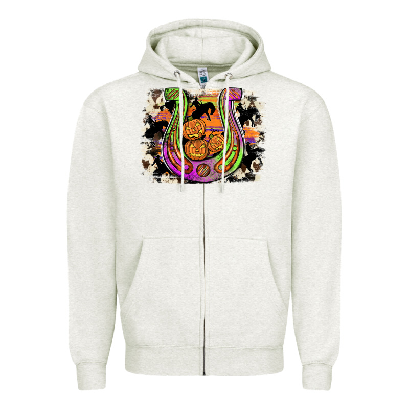 Halloween Horseshoe Zipper Hoodie by JahusDesignShop | Teevron