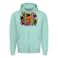 Seafoam halloween horseshoe Zipper Hoodie - JahusDesignShop