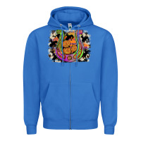True Royal halloween horseshoe Zipper Hoodie - JahusDesignShop