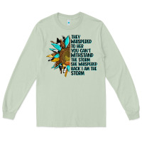 Matcha sunflower they whispered to her Long Sleeve Tee - AdoDesignShop