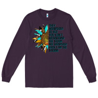 Plum sunflower they whispered to her Long Sleeve Tee - AdoDesignShop
