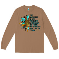Toasted Coconut sunflower they whispered to her Long Sleeve Tee - AdoDesignShop